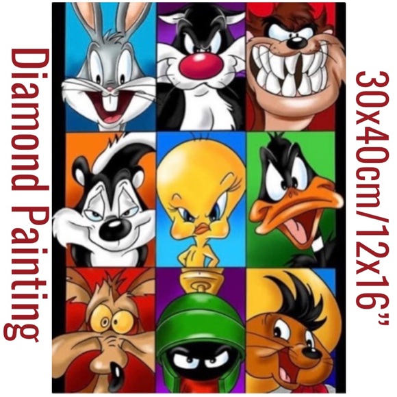 Looney Tunes DIY 5D Full Round Drill Diamond Painting - Picture 1 of 6